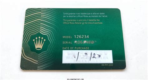 foto garanzia rolex|rolex warranty card.